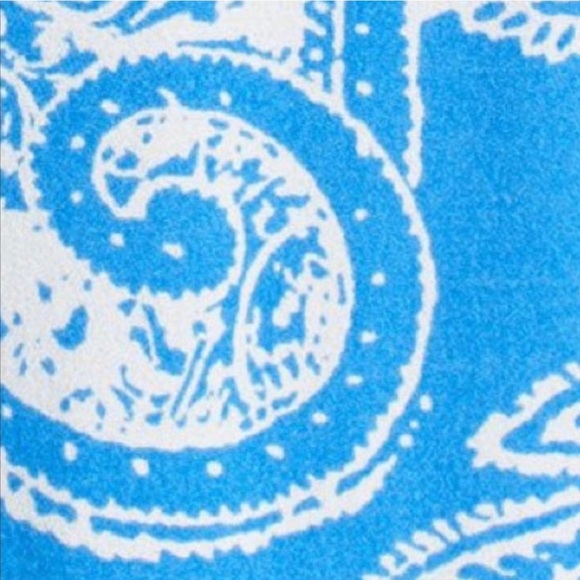 Free People Boho Blue and White Paisley Maxi Skirt Lined Button Front Side Zip - Picture 6 of 13